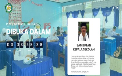 PENGUMUMAN KELULUSAN SMA NEGERI 1 SIGI TP. 2022/2023 DIBUKA HARI INI SECARA ONLINE